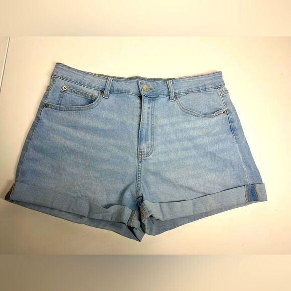 NOBO Mid  waist Mom shorts Denim Light Blue Junior Size 15 - Picture 1 of 7